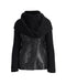 Ivory Black Knitted Wool/Leather Jacket